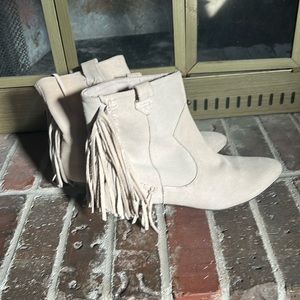 Zara fringe booties